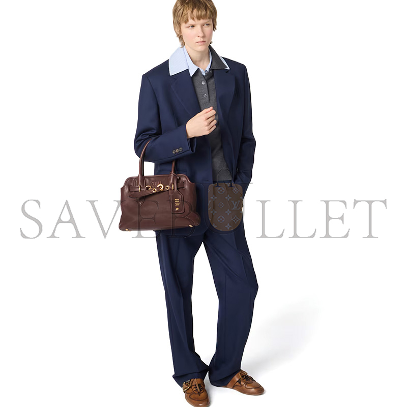 MIU MIU AVENTURE NAPPA LEATHER BAG 5BA292 (30*22*10cm) MIU MIU AVENTURE NAPPA LEATHER BAG 5BA292 (30*22*10cm)